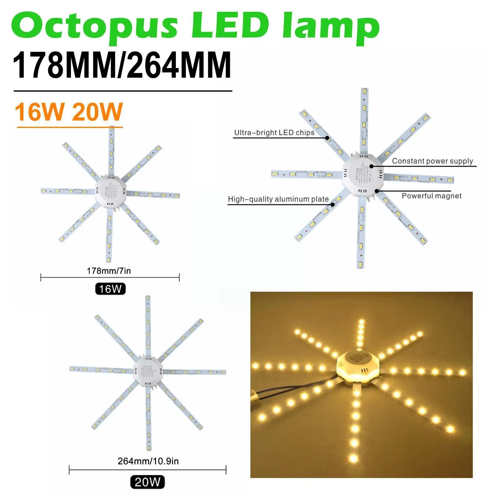 

Modern LED Ceiling Light Octopus Living Room Lights Indoor Lighting Ceiling Lamps For Kids Room Energy Saving Lamp 16W/20W J1Q2