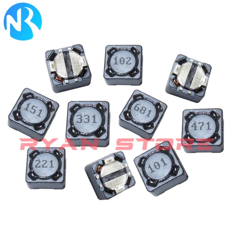 Фото 50 шт. CD73R SMD силовая индуктивность, провод с обмоткой, экранированный индуктор CDRH74R 2,2/3,3/4,7/6,8/10/22/33/47/68/100/150/470UH 7*7*4 мм №1