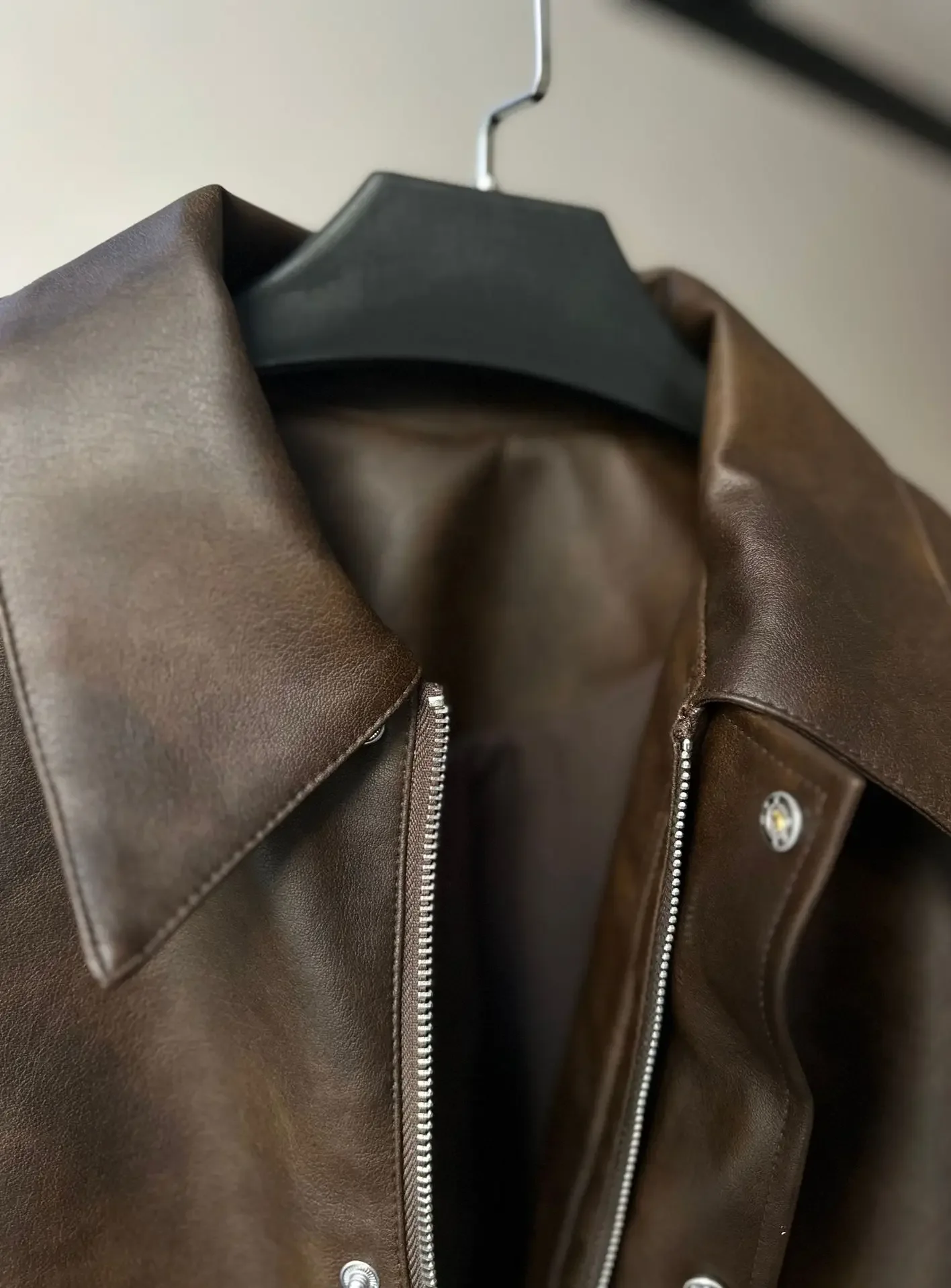 Модная уличная одежда повседневные винтажные куртки из искусственной кожи с