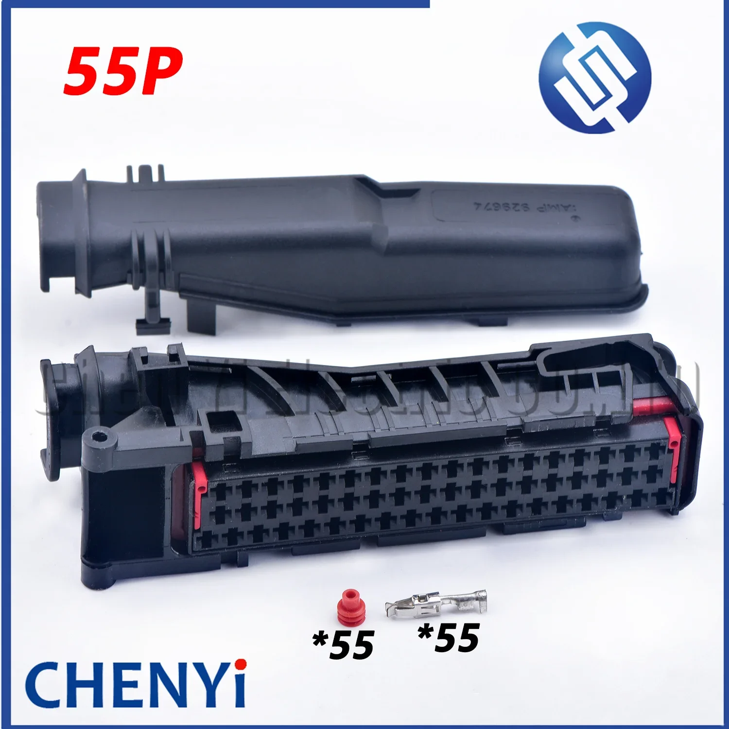 

55-контактный разъем автомобильного жгута проводов, черная оболочка, розетка 828907 -1 С крышкой клеммы 929672 -1 929674 -1 929672