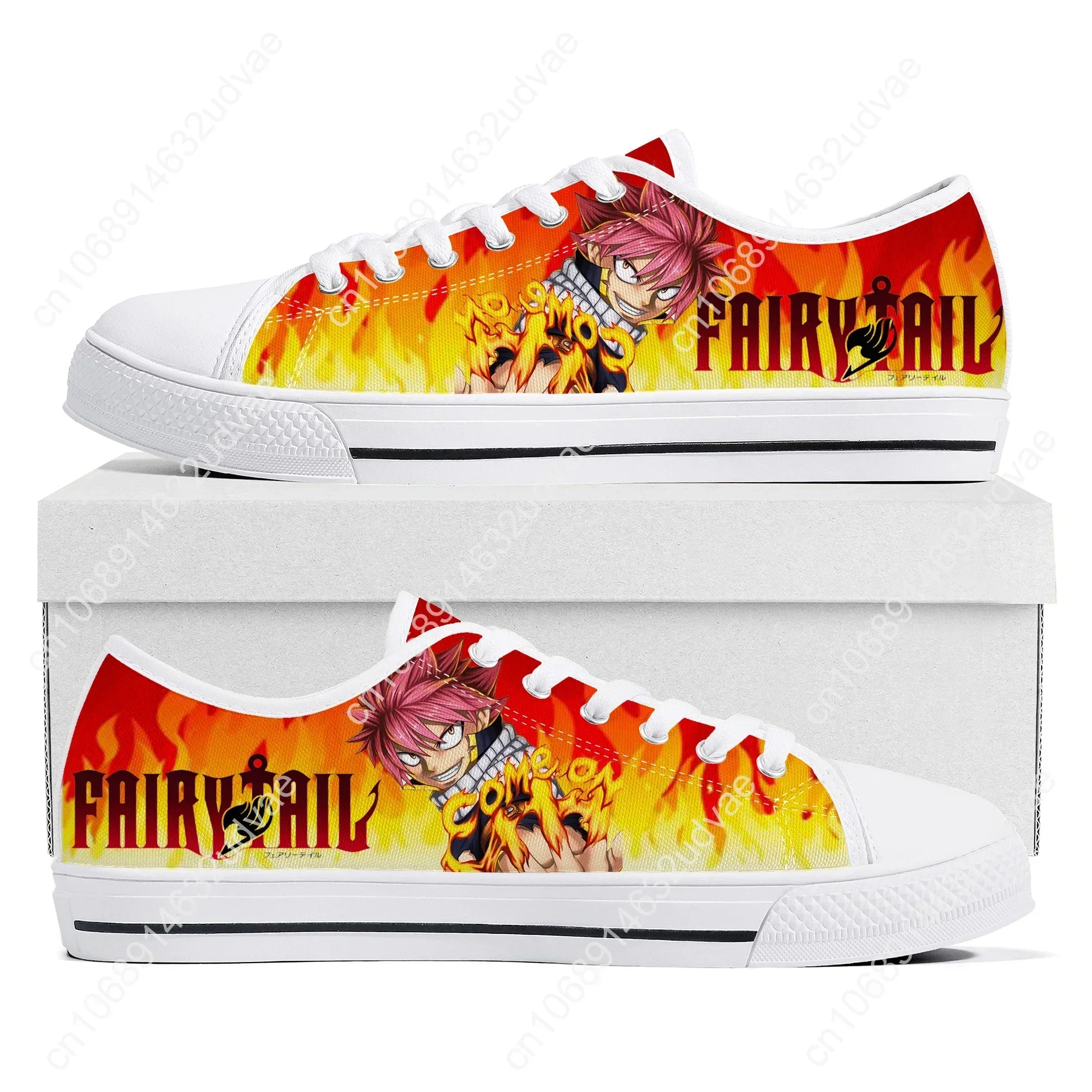 F-Fairy T-Tail Natsu Dragneel низкие кроссовки мужские женские подростковые парусиновые
