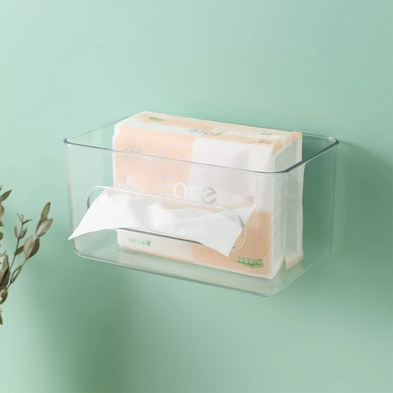 

Adhesive Napkin Holder Paper Towel Dispenser Storage Rack Bathroom Organizer
