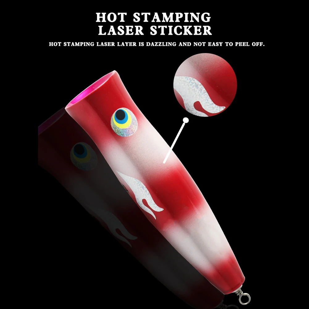 

Светящиеся рыболовные приманки, 20 см, 185 г, 3D имитация, деревянные бионические плавательные приманки, приманки с эффектом рыбьего глаза, свет...