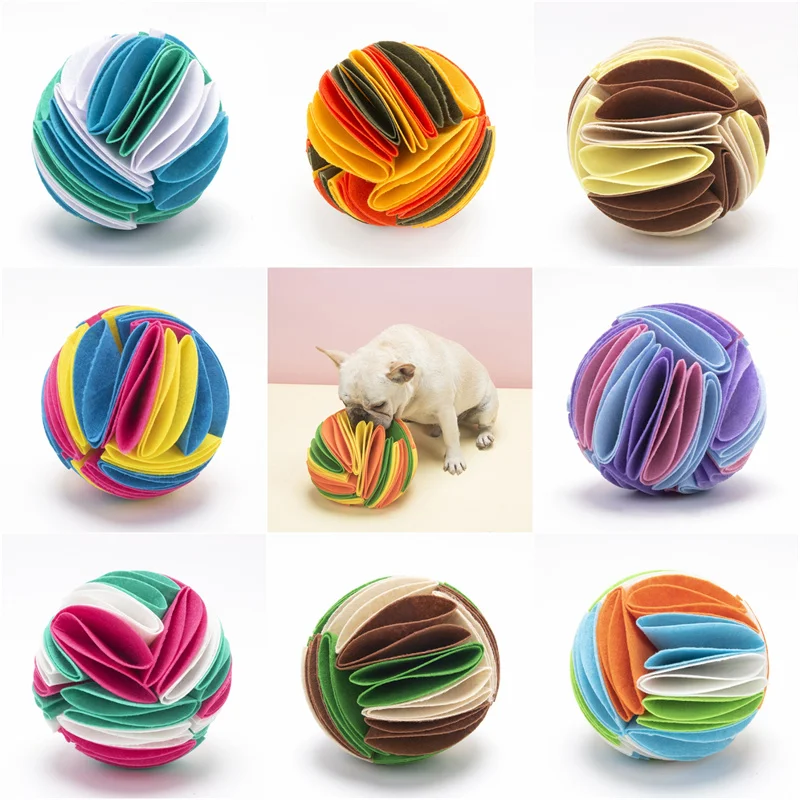 

Игрушки для собак, мяч с запахом для носа, обучающий диспенсер для еды, моющиеся обучающие игрушки для щенков, миска для медленного кормлени...