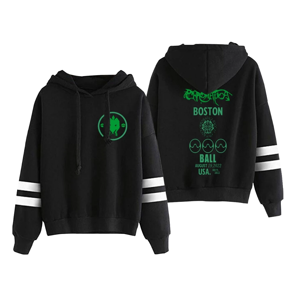 

Men Hoodie Lady Gaga 2022 The Chromatica Ball Hoodie USA Boston Atlanta Dallas Tour Unisex Pocketless Parallel Bars Sleeve Sweat