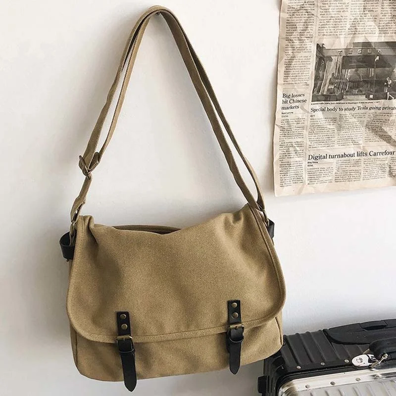 

Canvas Crossbody Bags Casual Tote Travel Men's Crossbody Bag Luxury Messenger Bags Top Handbag Sling Bag for Man Wear-resistant