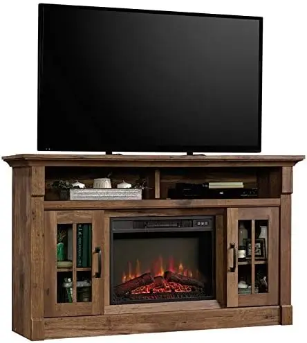 

Fireplace Credenza, L 60.0" x W 16.73" x H 35.04", Vintage Oak Finish