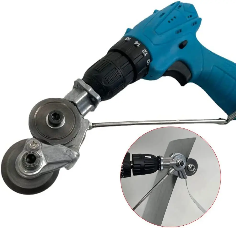 Electric Drill Plate Cutter Metal Sheet Cutter Free Cutting Tool Nibbler Saw Cutter Plate Punch Scissors enlarge