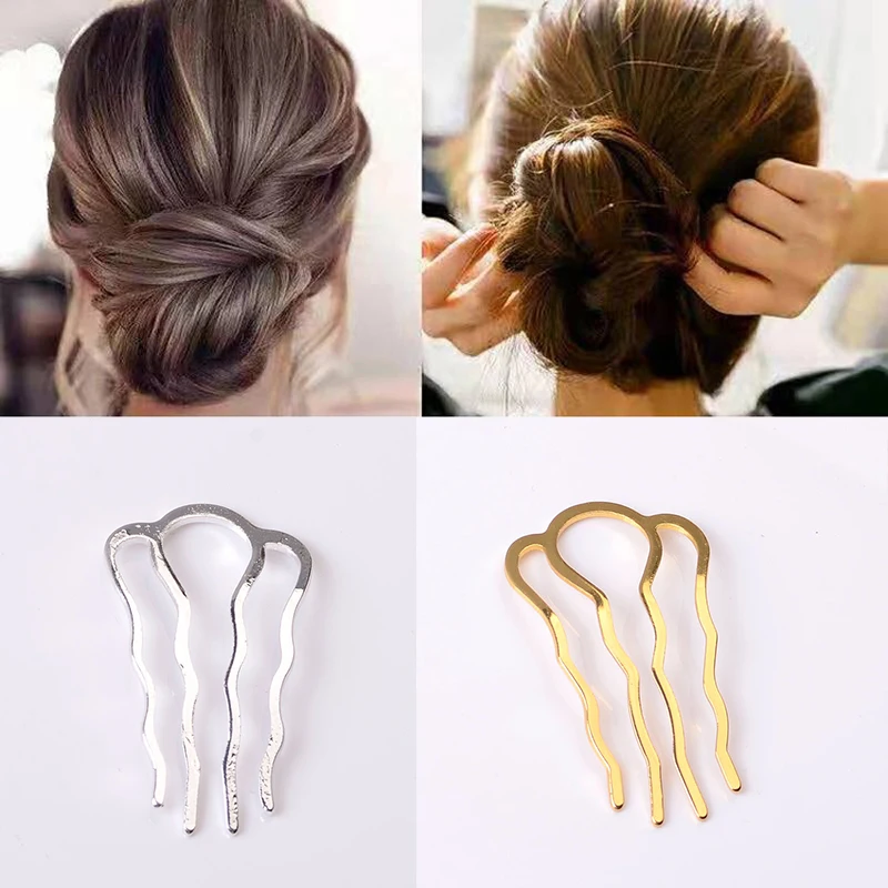 

DIY Hair Accessories for Women Headwear Ponytail Bun Maker Styling Tools U Shaped Alloy Insert Hairpins Hair Clips Barrettes