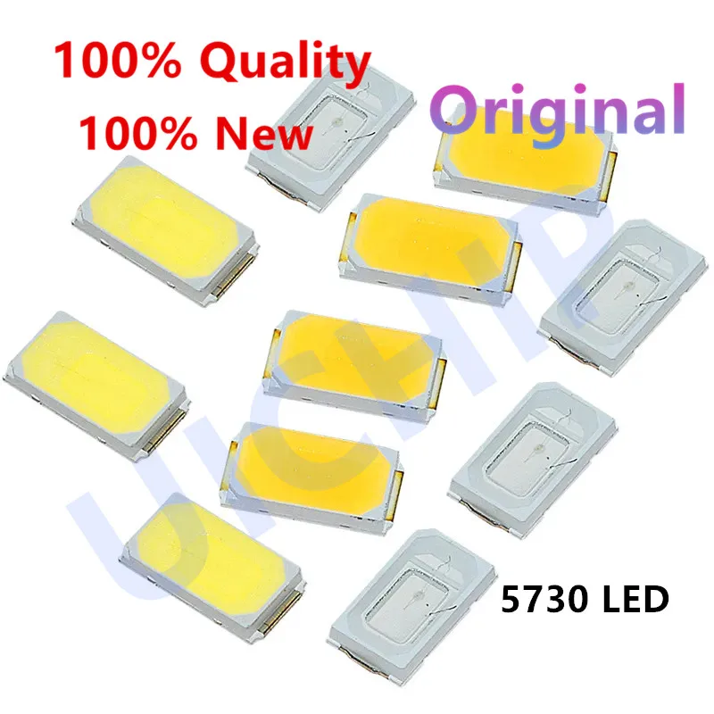 

100pcs 5630/5730-CW/WW 0.5W-150Ma 50-55lm 6500K White Light SMD 5730 5630 LED 5730 diodes (3.2~3.4V)