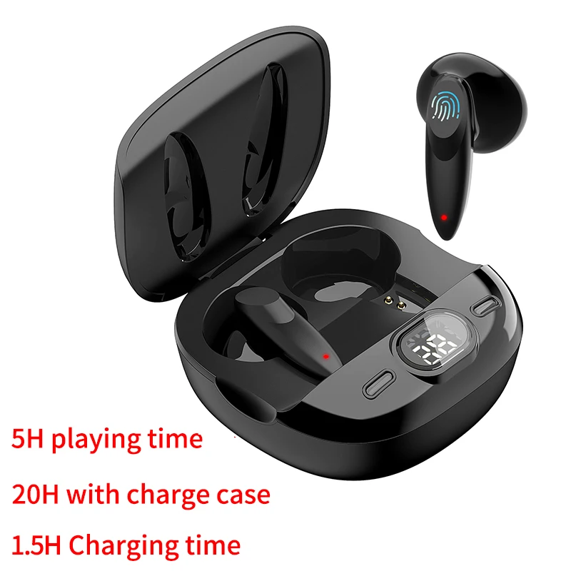 

Ucomx TWS Earphones Wireless Bluetooth 5.2 Sports Headphones Touch Stereo Headset Hands-free Calling In-Ear for Xiaomi iPhone