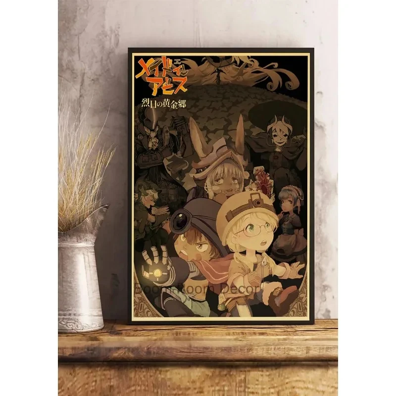 Классический аниме-плакат с принтом на холсте без рамы идеально подходит для