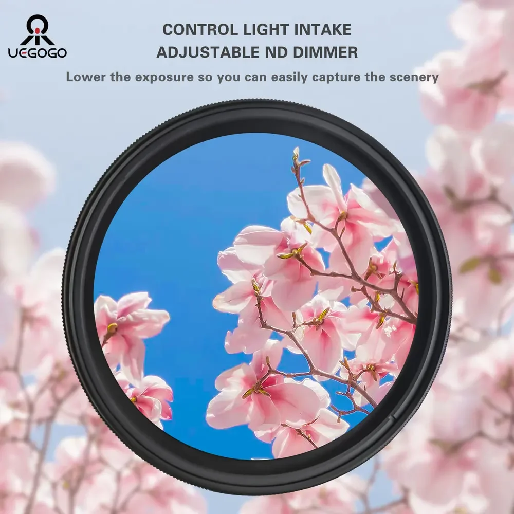 UEGOGO ND2-ND400 ND фильтрующий фейдер регулируемая нейтральная плотность переменная