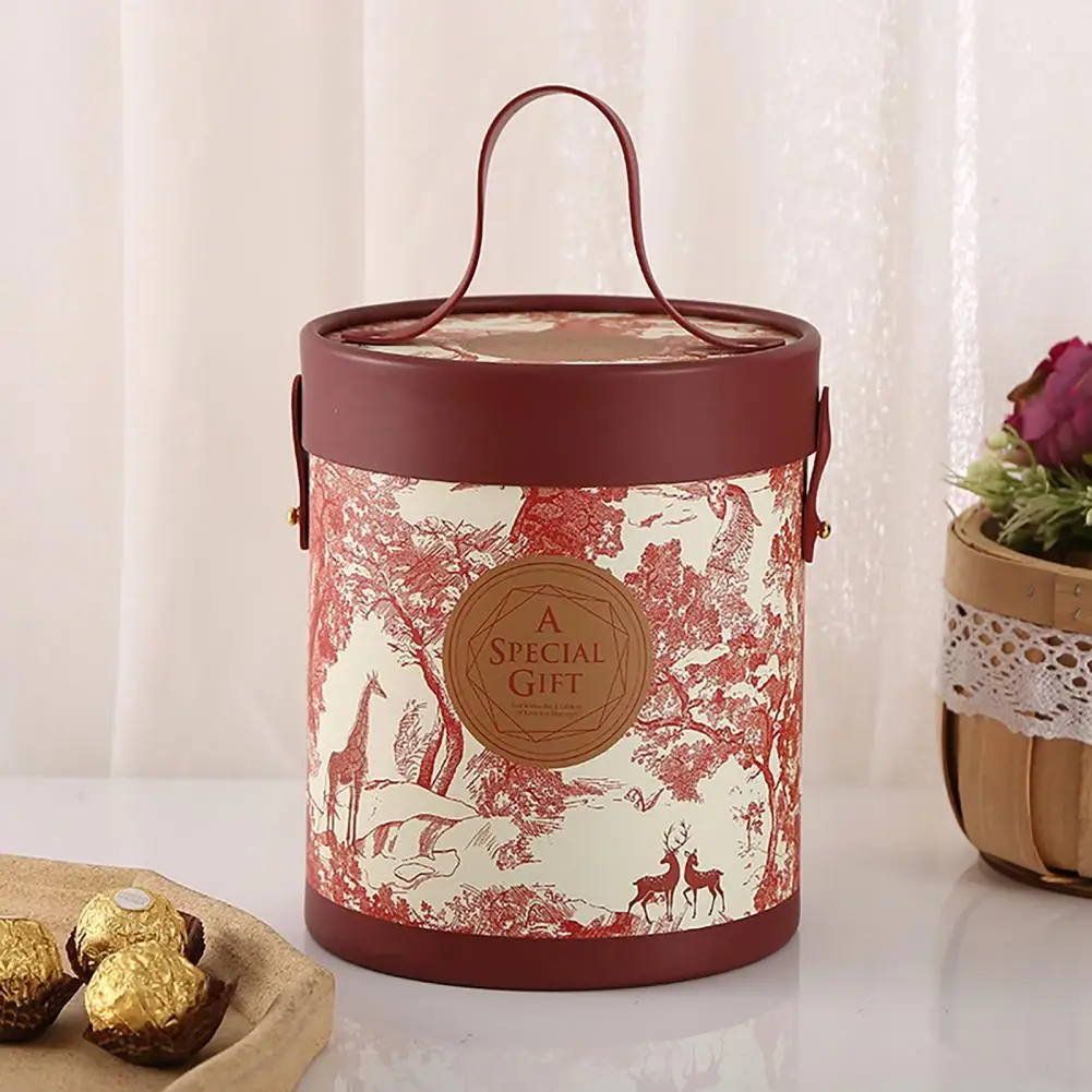 

Great Decorating Round Gift Florist Box Packaging Paper Box Stable Exquisite