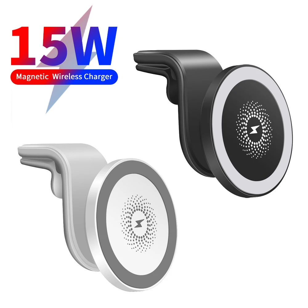 

15W Magnetic Car Wireless Charger For Iphone 13 12 Pro Max Mini Fast Charging Car Mount Air Vent Stand Car Charger Holder