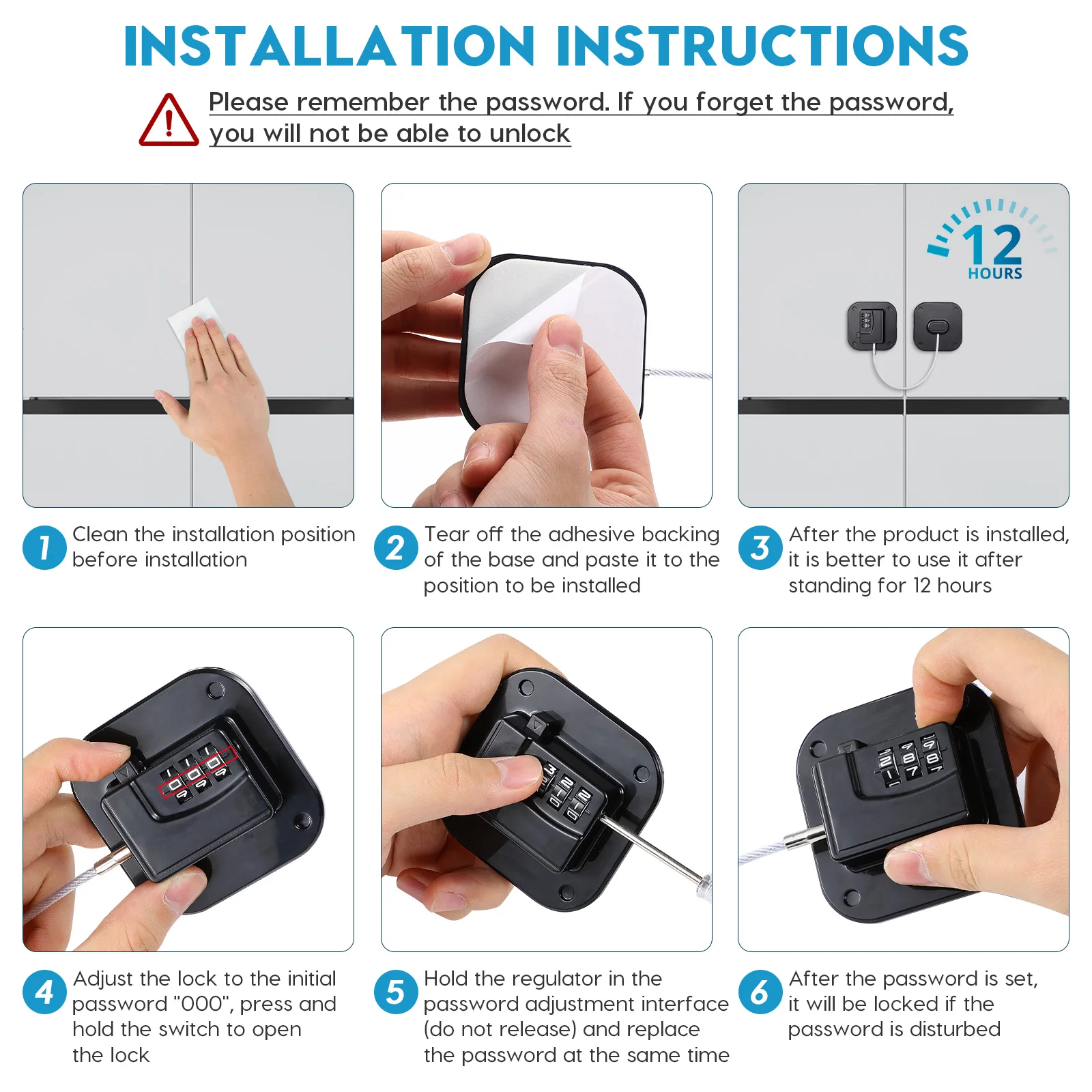 Замок холодильника дверца шкафа для мини-номер пароль замки морозильная камера