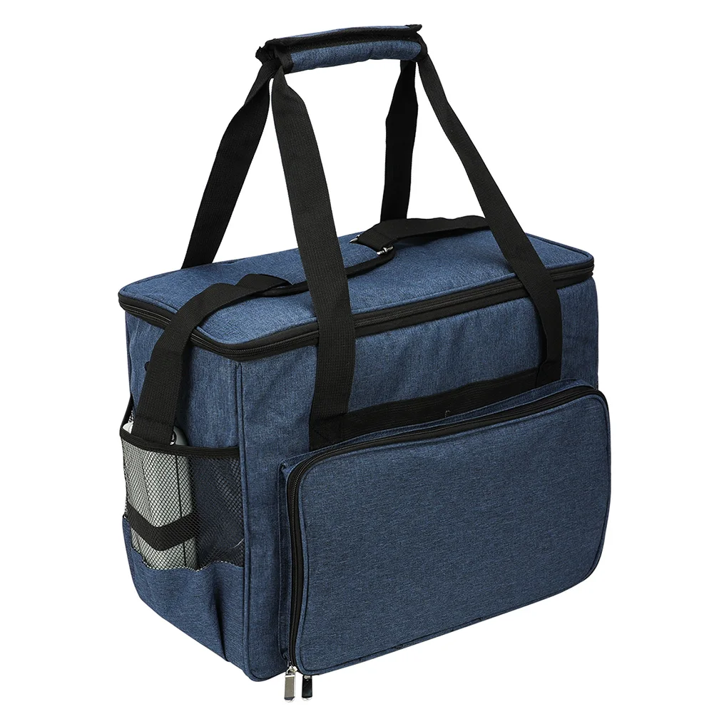 

Oxford Cloth With Handle Straps Sewing Machine Bag Waterproof Carrying Multi Pockets Mesh Pouch Storage Travel Large Capacity