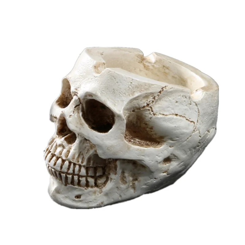 

Skull Cigarette Cigar Ashtray Ash Tray Resin Halloween Props Home Decor Craft Cigarette Cigar Ashtray Ash Tray Smoking Gift