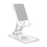 r91a foldable adjustable phone holder 360 degree rotate desktop stand holder for iphone cellphone tablets