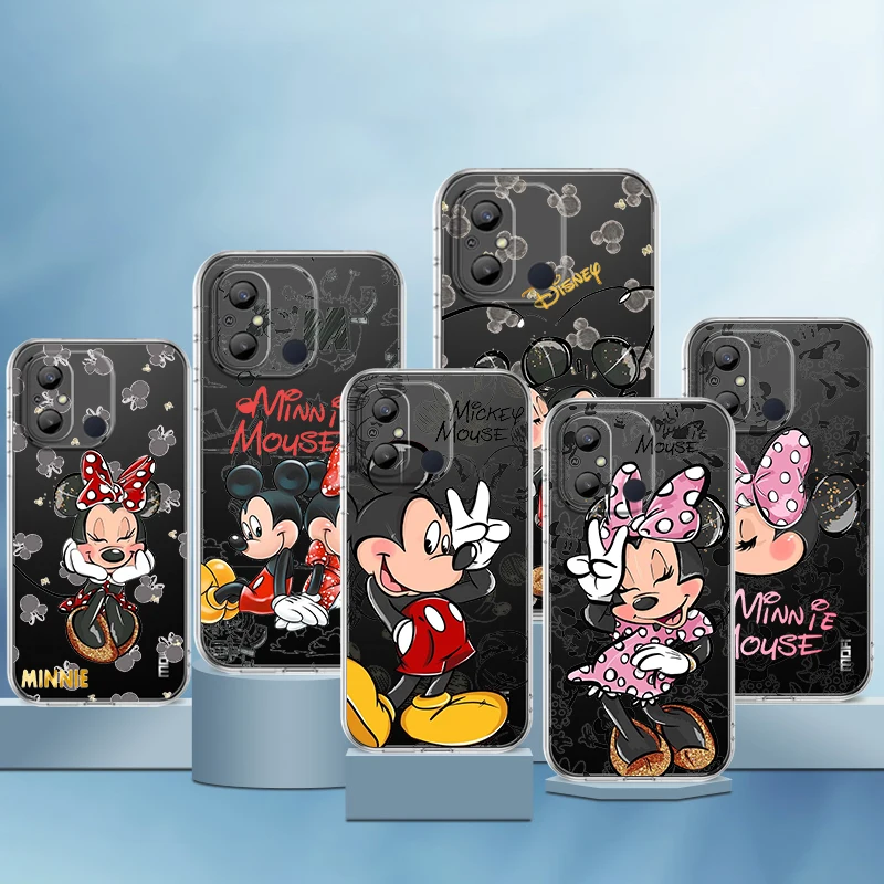 

Minnie Love Mickey For Xiaomi Redmi 12C 11 A1 Plus 10 10X 9T 9C 9C 8 7 6 4G 5G Silicone Soft Transparent Phone Case Coque Capa