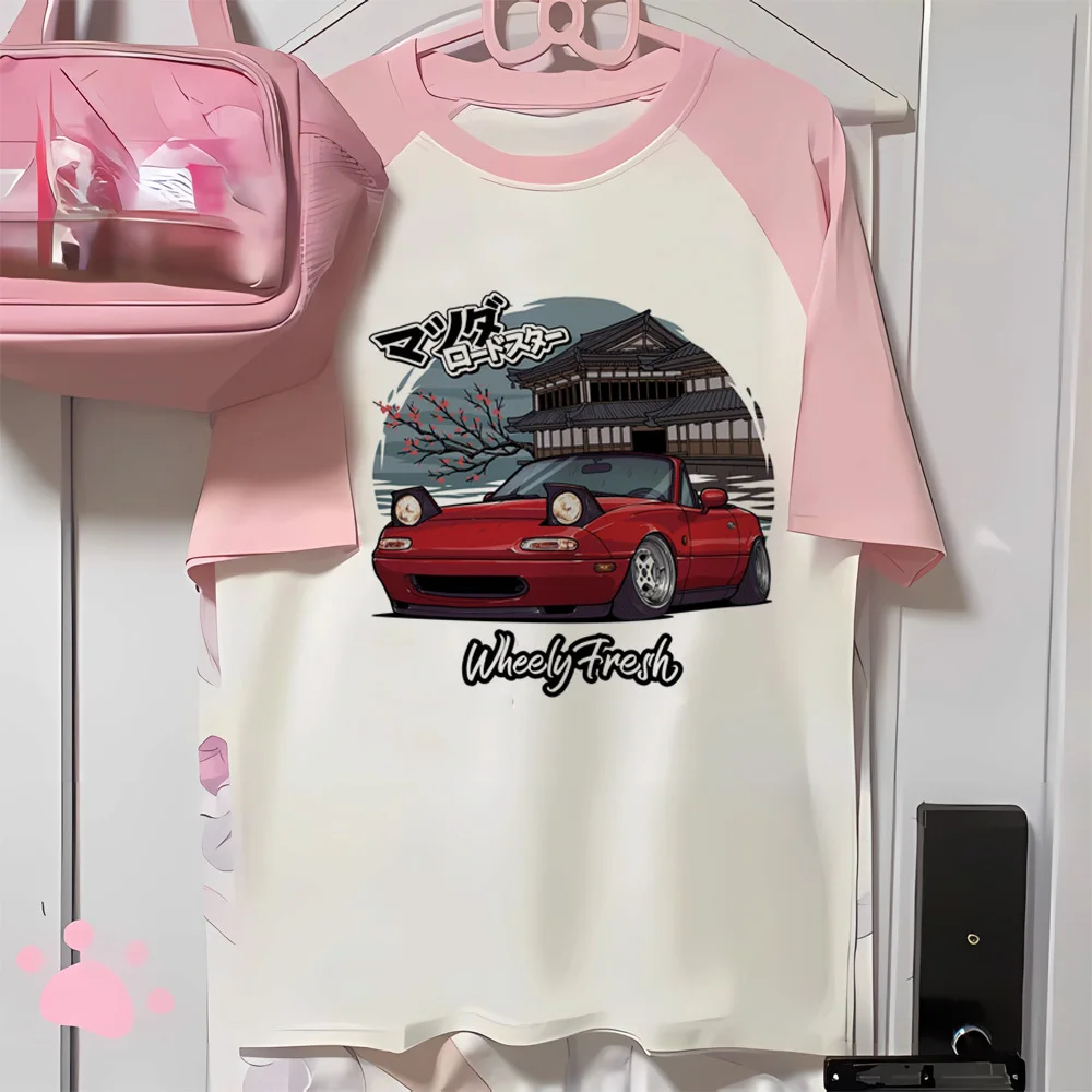 Футболка Miata Женская Молодежная дизайнерская японская одежда из аниме для