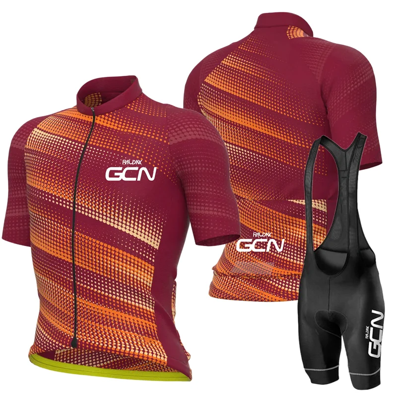 

2023 Raudax GCN Bicycle Clothes Summer Cycling Jersey Set Road Bike Short Sleeve Cycling Clothing Men Mtb Jersey Suit Sport Wear
