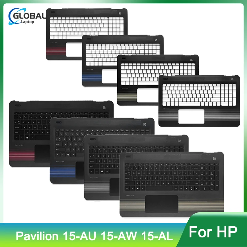 

New Laptop Case for HP Pavilion 15-AU 15-AW 15-AL TPN-Q172 Q175 Palmrest Upper Top Case Keyboard Touchpad Cover With Backlit