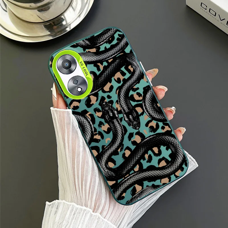 Black Mamba Snake Colorful Phone Case For OPPO Realme 13 12 11 10 9i 8i 6i 5i 5S Narzo 20A 10A Pro Plus Funda Cover Shell Capa