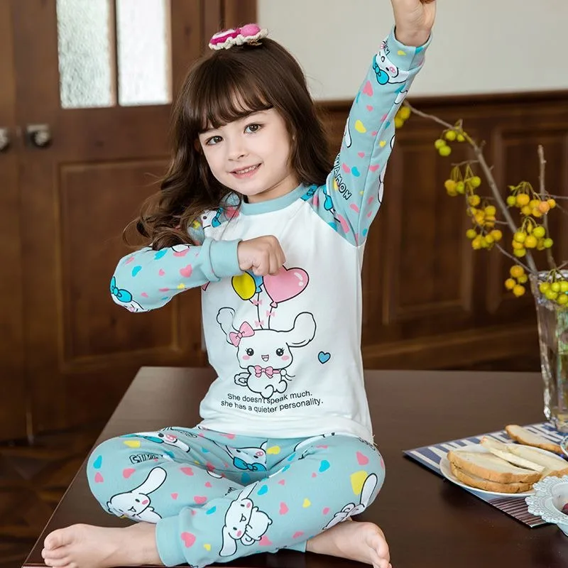 Осенняя одежда для девочек Sanrio Kuromi My melody Cinnamoroll осенние брюки из чистого хлопка