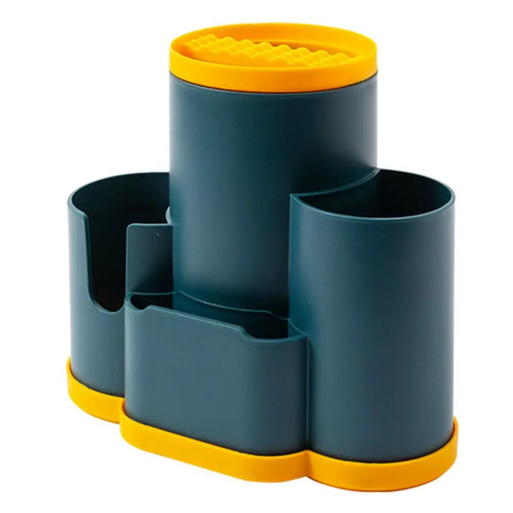 

Kitchen Cutlery Organizer Non Punching Plastic Tableware Shelf Box Cutlery Organizer Sturdy Chopsticks Tube Kitchen Supply