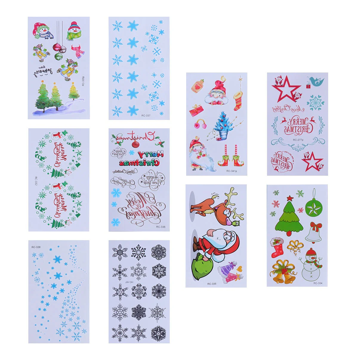 

Xmas Stickers Snowflake Stickers Body Stickers Christmas Temporary for Holiday Xmas Birthday Party