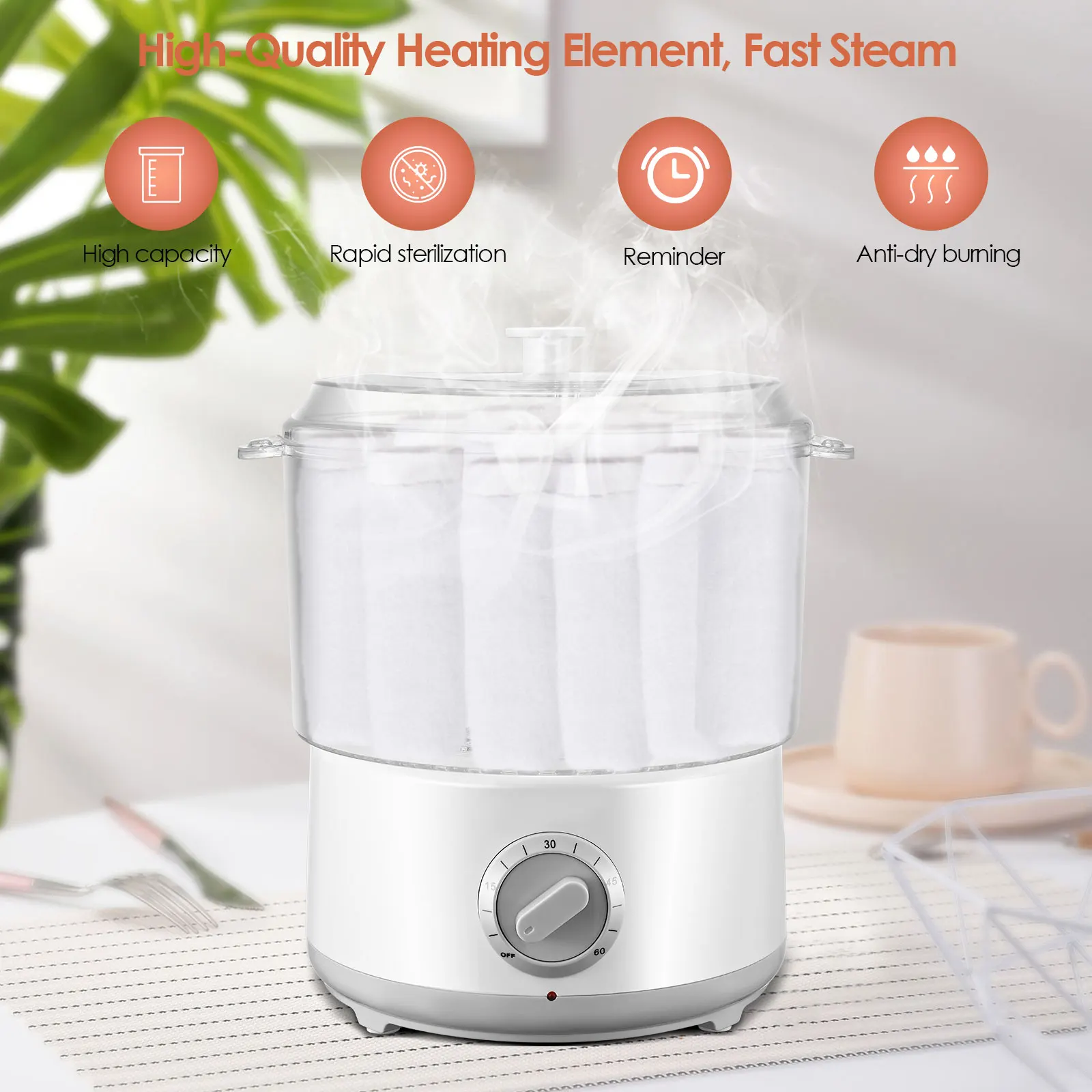 

New Quick-heating Spa Towel Stone Warmer Heater Towel Steamer Daytime Multiple Use For Nail Salon Barber Shop And Hot Shaving