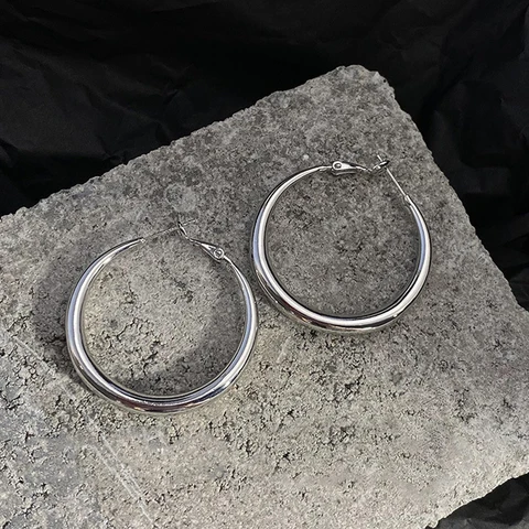 Серьги-кольца LATS медный сплав