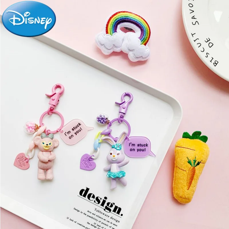 

Disney animation peripherals kawaii cute cartoon star Delu Shirley rose key chain creative doll pendant festive gift wholesale