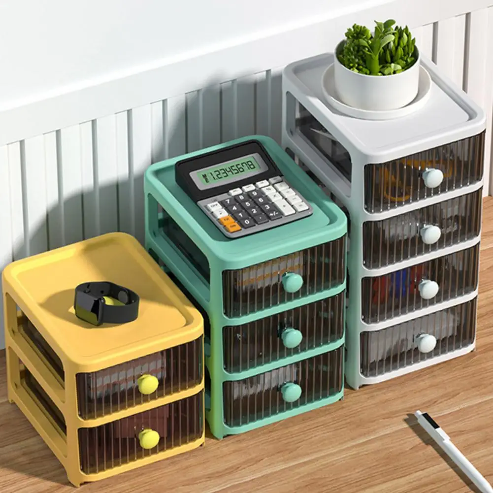 

Desktop Drawer Storage Box Large Capacity Reusable Plastic Multi-layer Pen Stationery Cosmetic Organizer Household Supplies