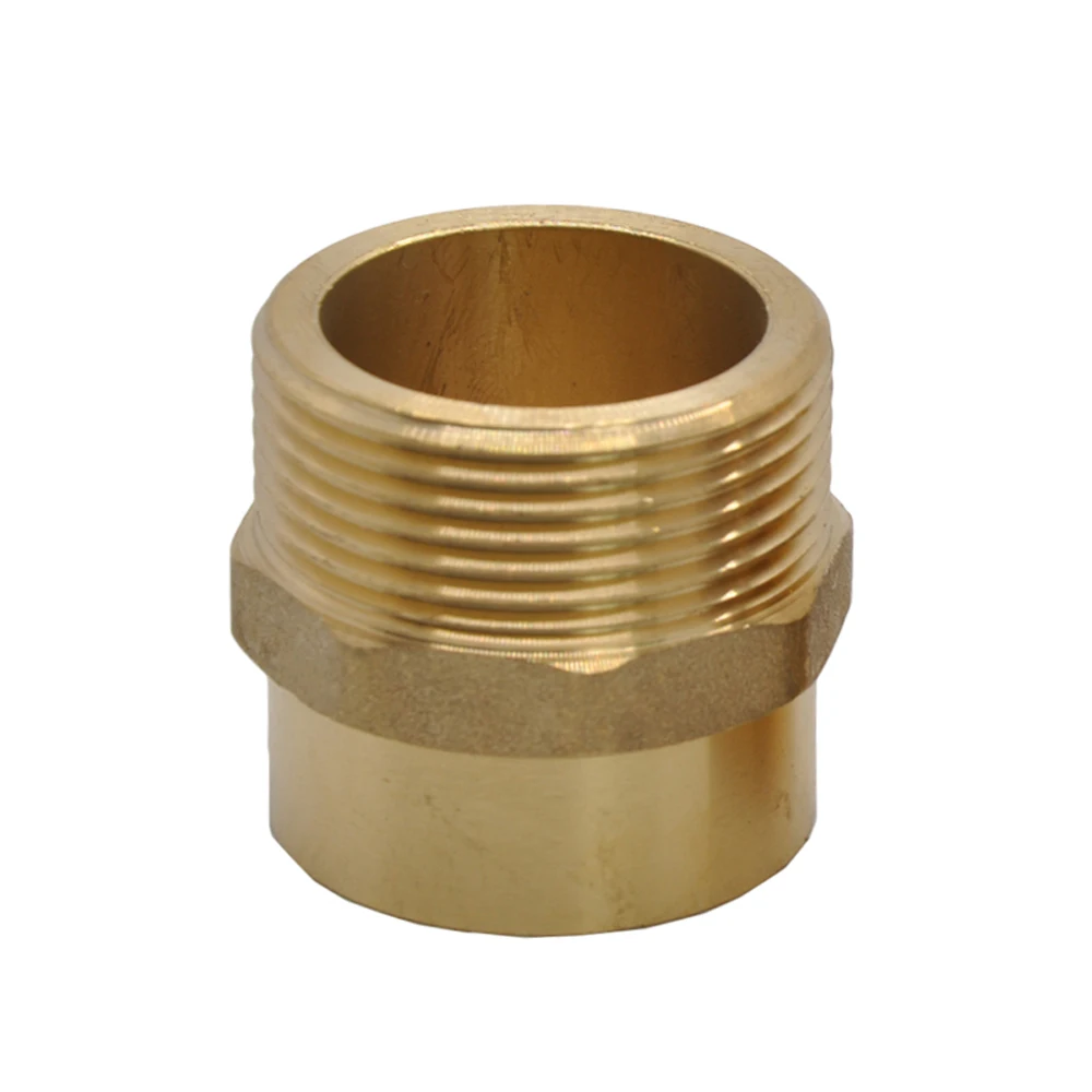 

3/8" 1/2" 3/4" 1" -4" BSP Male To Solder Cup Connector Brass End Feed Solder Plumbing Fitting For Air Condition