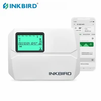 inkbird wifi smart watering sprinkler controller lcd screen 8 zones automatic irrigation system seasonal adjust and rain bypass