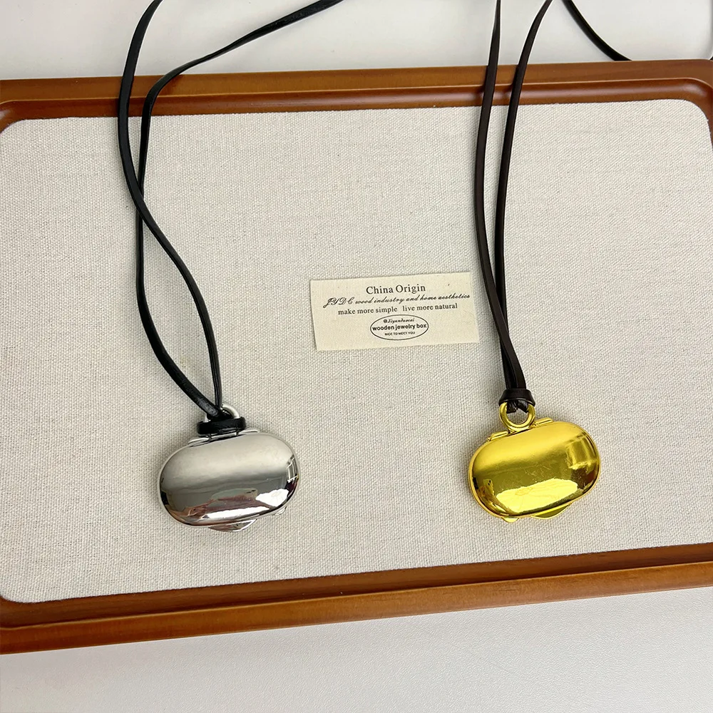 2024 новое ретро длинное золотое ожерелье в виде сокровищ лунного света