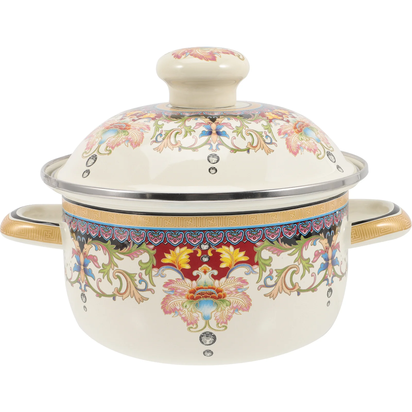 

Pot Cookinglarge Lidpots Stock Enamel Deep Lids Stew Soup Stockpot Big