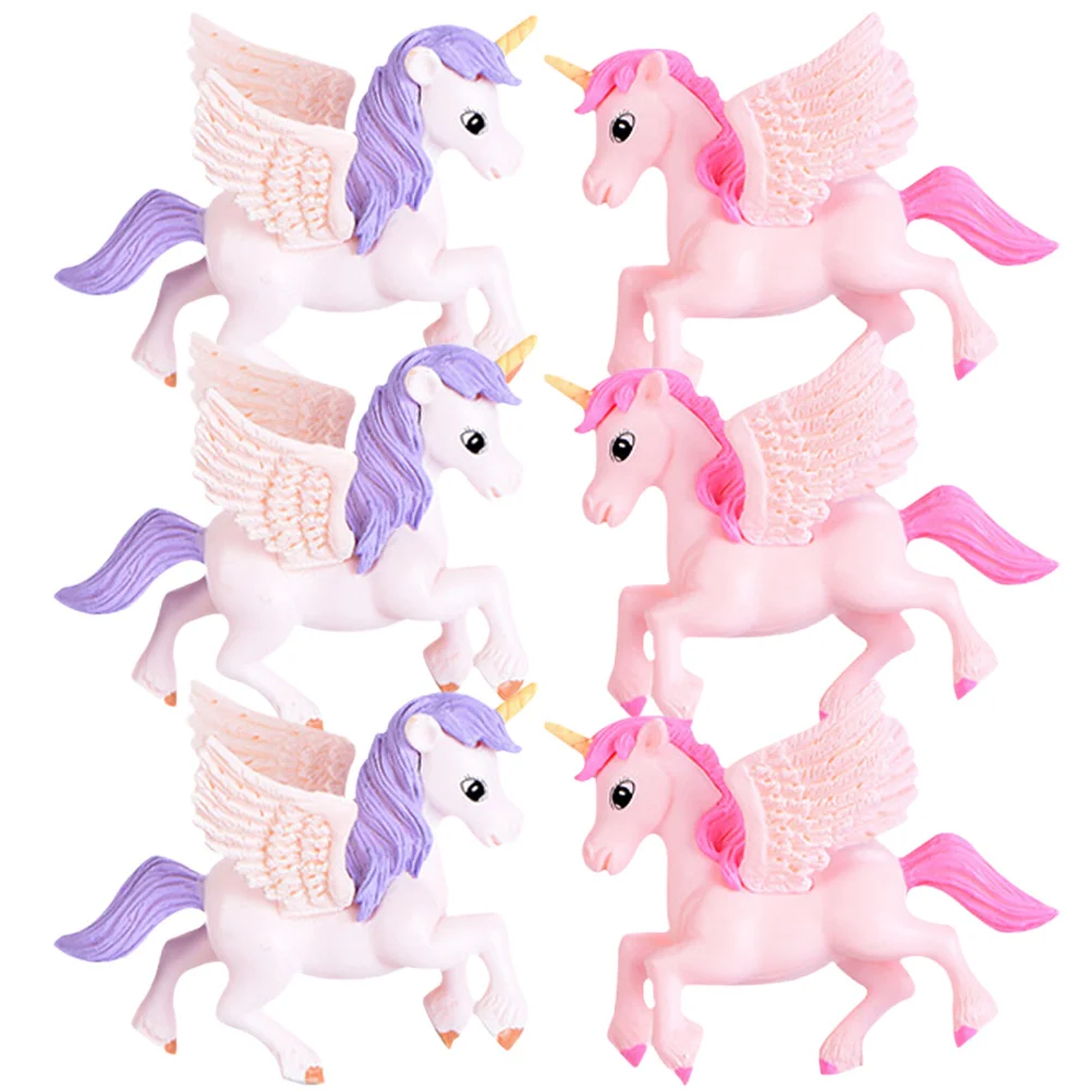 

Dashboard Decorations Pegasus Unicorn Micro Landscape Decoration Mini Figurine Animals Model Ornaments Miniature Crafts