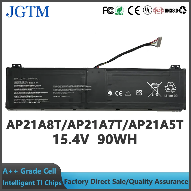 Фото AP21A8T Аккумулятор для ноутбука Acer Predator Helios 300 PH317-56-78LY PH317-56-78SM PH315-55-72EA PH315-55-770K PH315-55-965Z PH315- №1