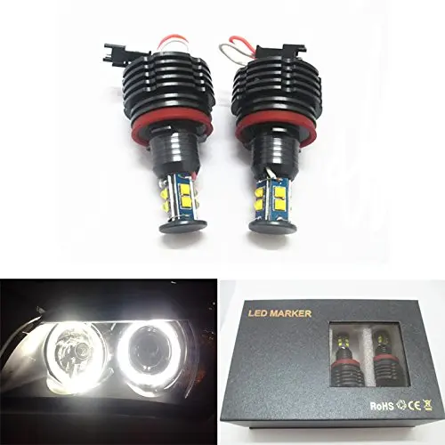 

CREE LED Light 80W H8 HID Xenon 6000k Error Free Angel Eyes Halo Ring for BMW M6 E71 E70 E87 E90 E92 E93 X5 X6 Z4 M3