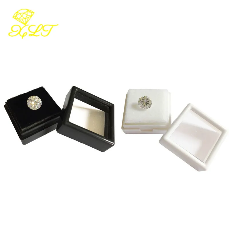 Bare Stone Display Box Loose Stone Storage Box Bare Stone Jewelry Beads Display Square Plastic Gem Transparent Box