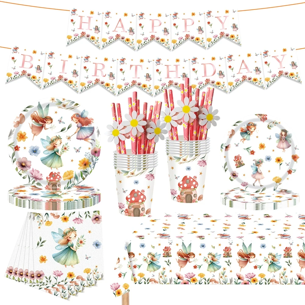 Сказочное украшение для вечеринки одноразовая посуда бумажная тарелка чашка