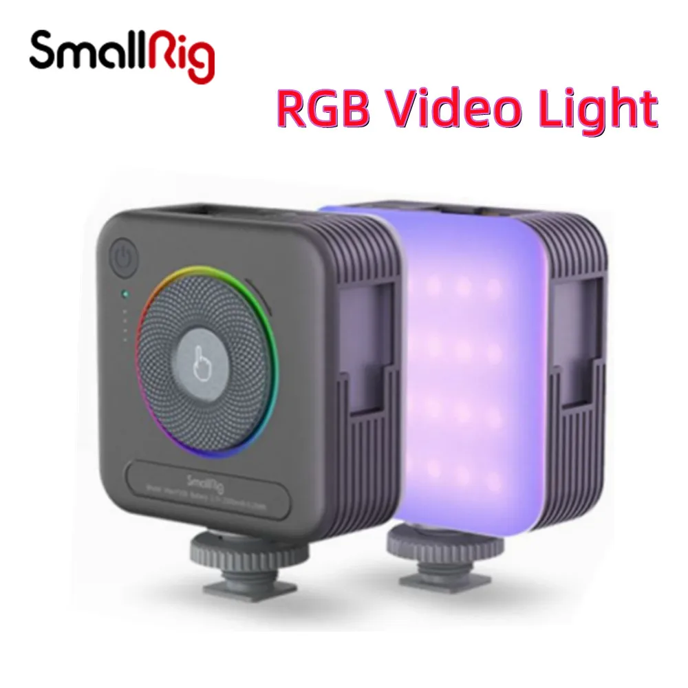 

SmallRig 4055 P108 RGB LED Video Light 2700K-6500K On Camera Fill Light Portable LED Camera Lights for Photography Lighting
