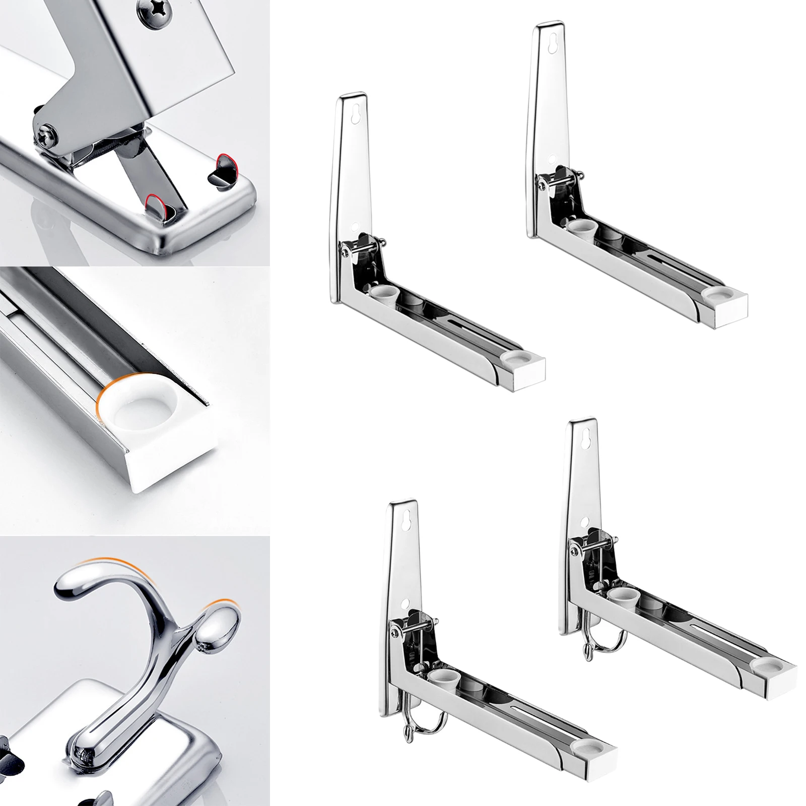 Полка для микроволновой печи из нержавеющей стали регулируемая настенная