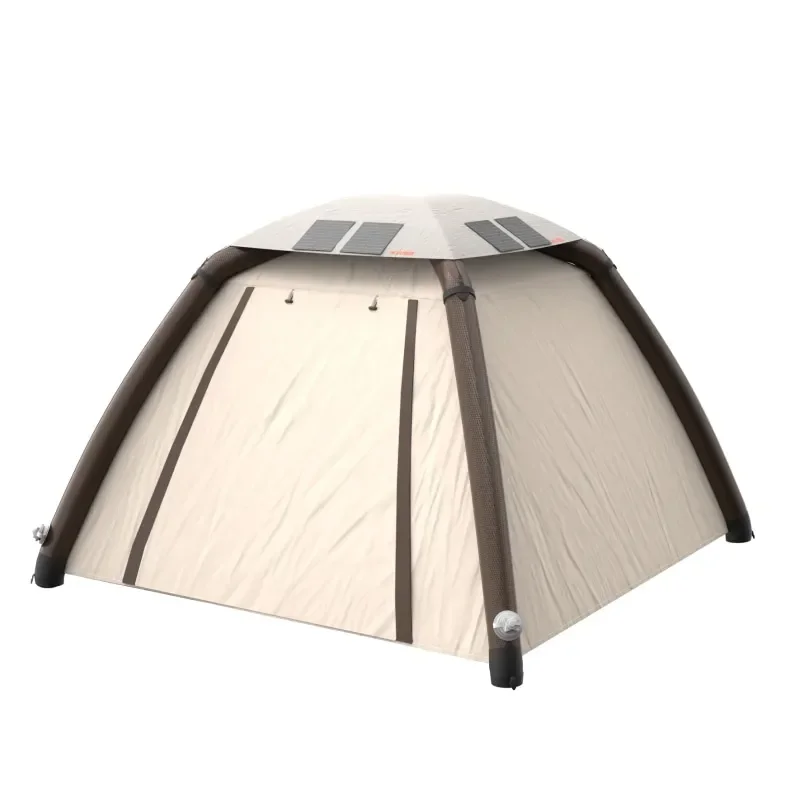 Туристическая Водонепроницаемая семейная надувная палатка на солнечной батарее