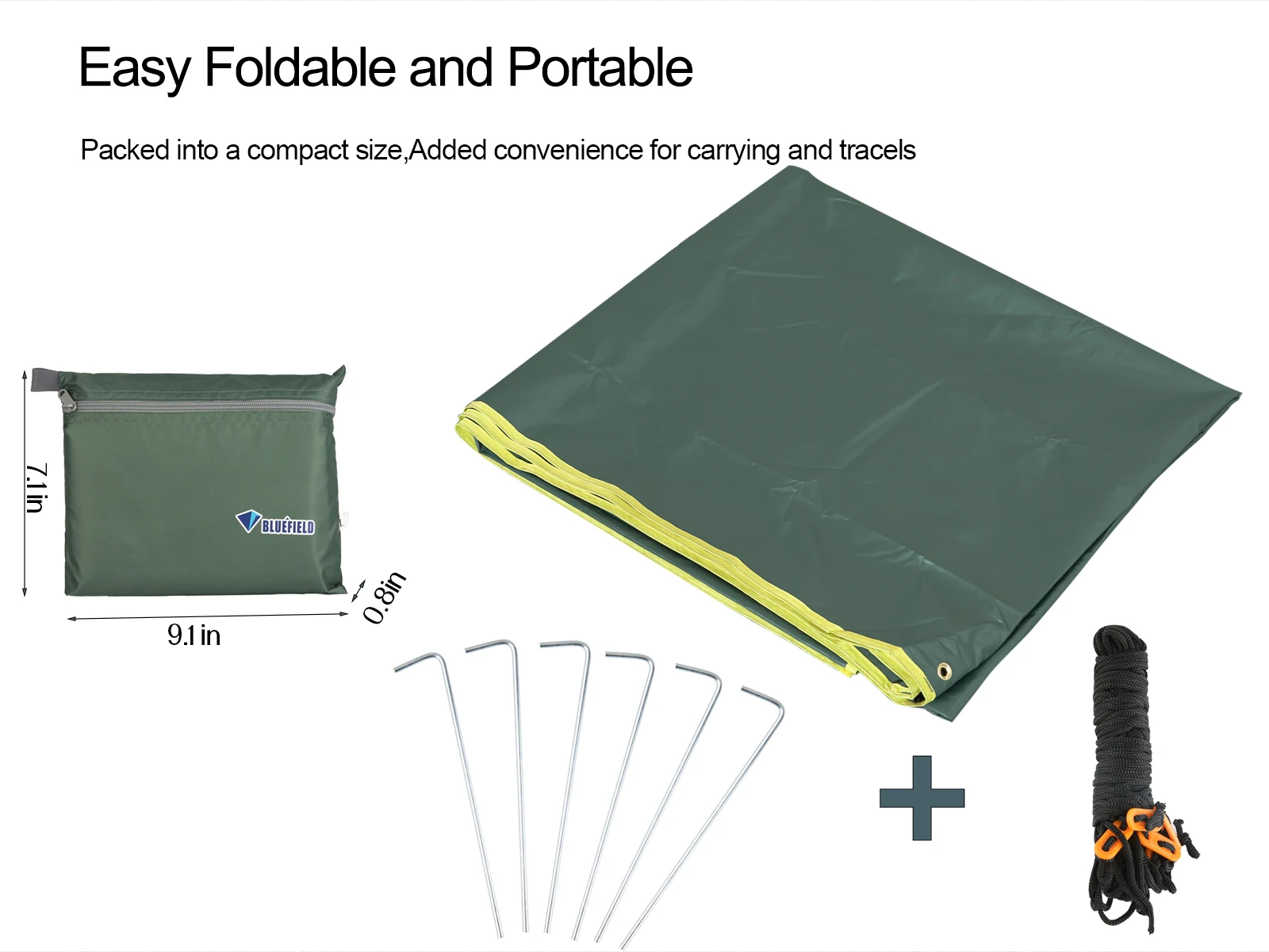 Сверхлегкий Многофункциональный водонепроницаемый коврик для кемпинга на 4-6