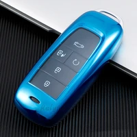 tpu car key case cover for gac new energy trumpchi aion s v y lx transparent key protector shell auto accessories