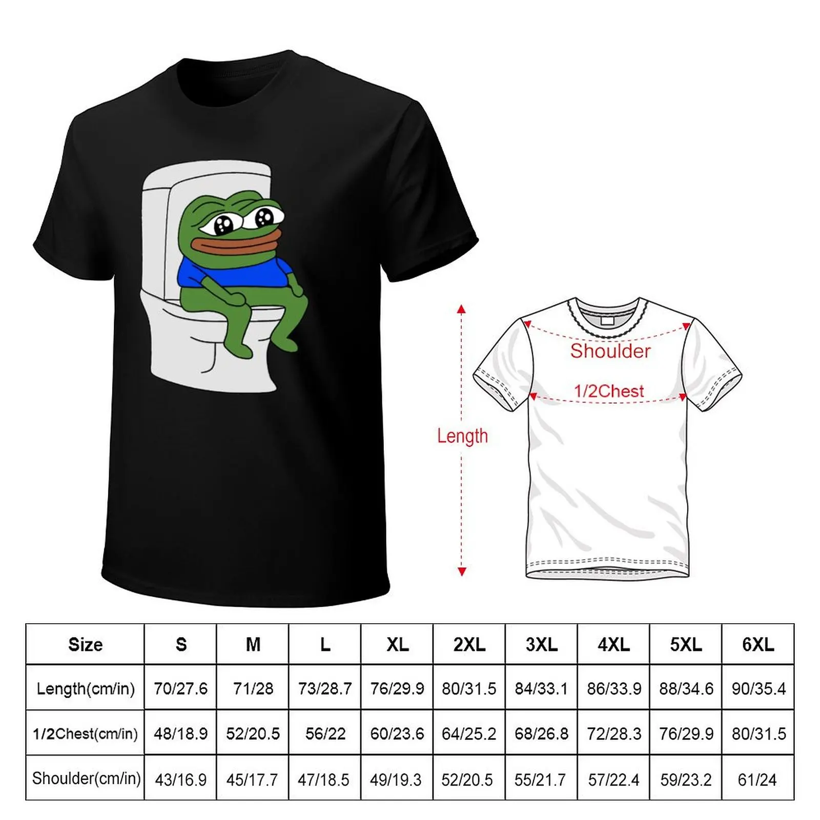 Футболка peepoPooPoo Мужская графическая дизайнерская рубашка с рисунком аниме вещи